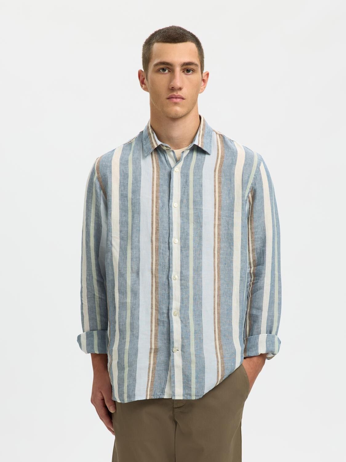 SLHREGKYLIAN LINEN LS SHIRT