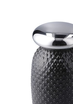 Rhombe Salt- og pebers&aelig;t H13 cm hvid/slate