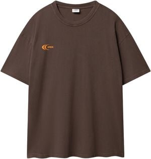 Liquid Boxy Tee Cocoa Orange