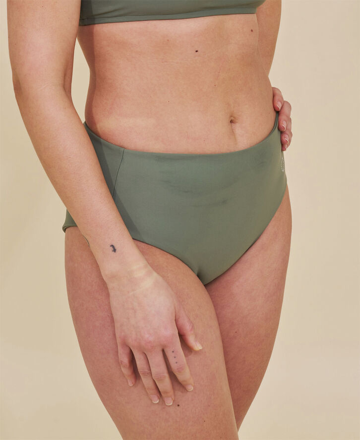 Ubud højtaljet bikini underdel - Teal