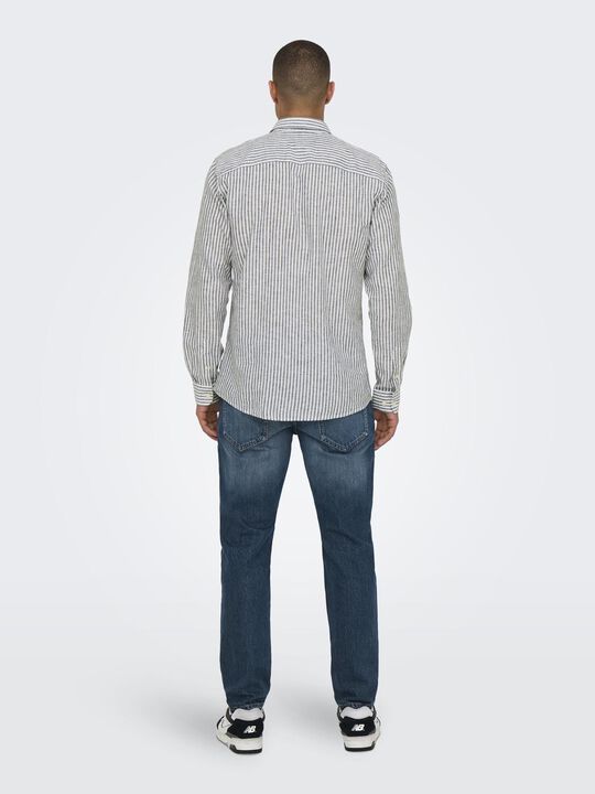 ONSCAIDEN LIFE LS STRIPE LINEN 660