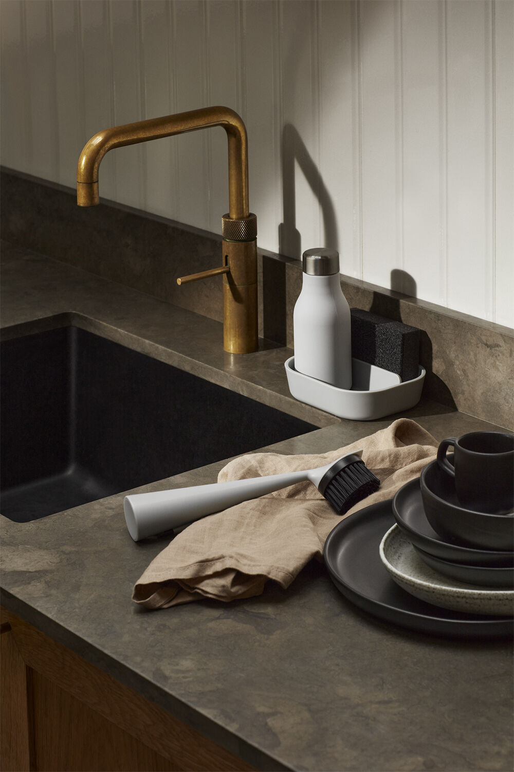 Opvaskes&aelig;t Marble grey