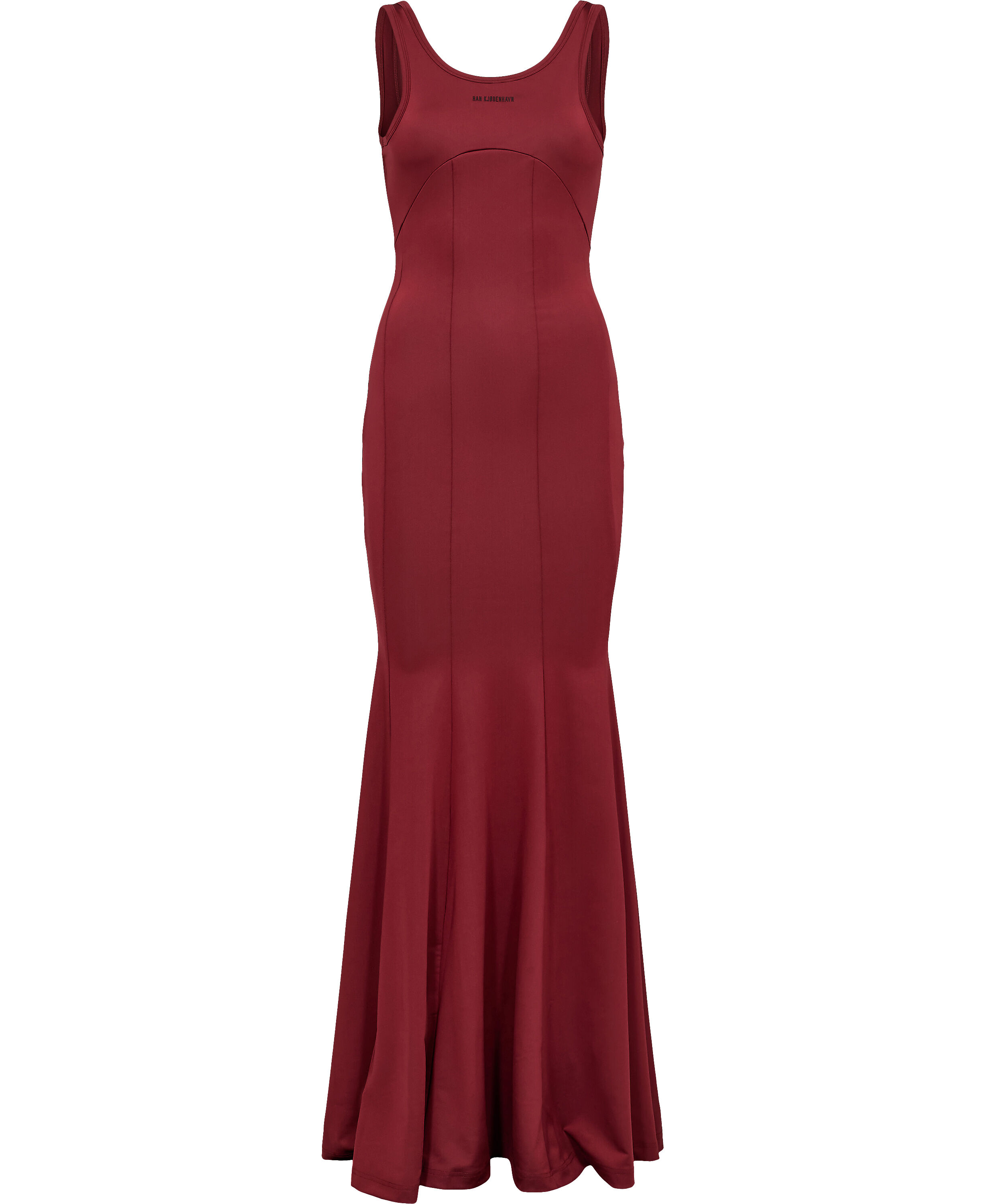 Logo Stretch Jersey Long Dress