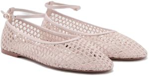 Crocheted ballet flats