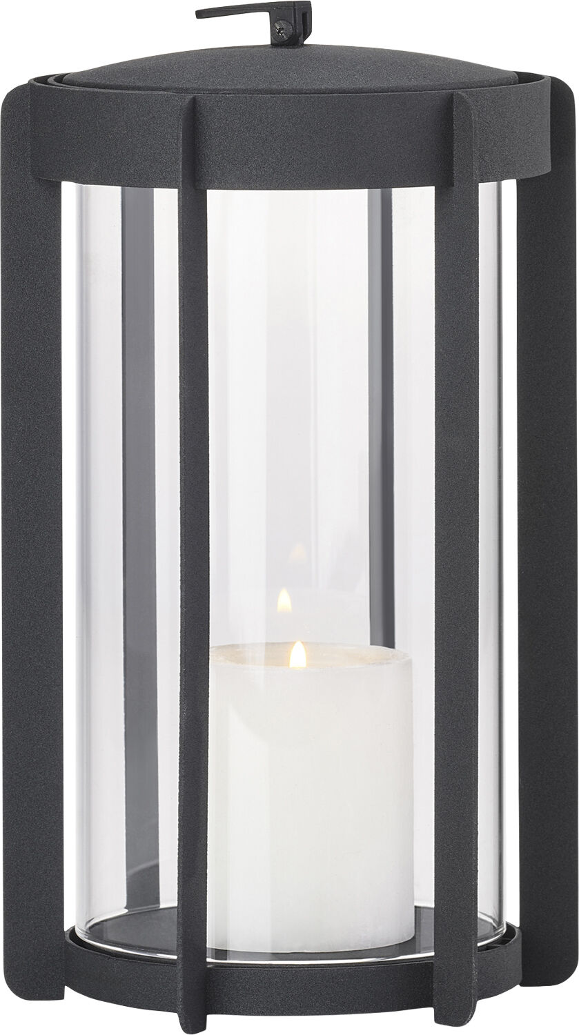 Lanterne Firefly 25 cm Black Lakeret st&aring;l