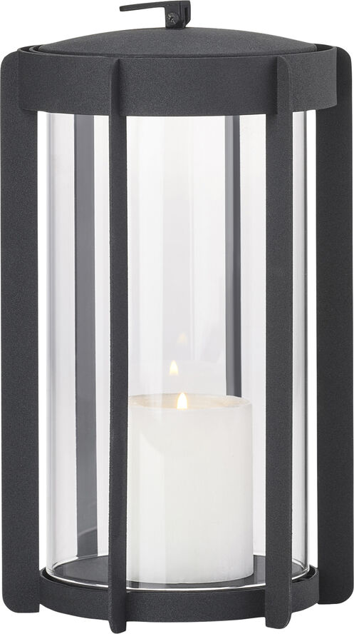 Lanterne Firefly 25 cm Black Lakeret stål