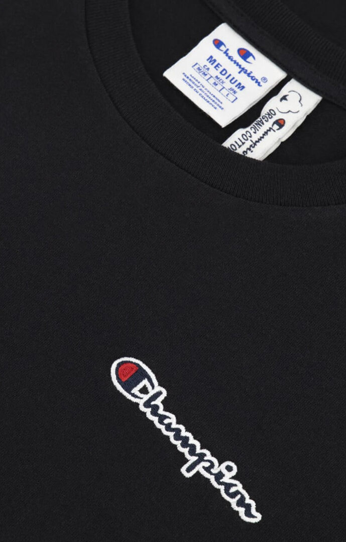 Organic Cotton Blend Small Script Logo T-shirt