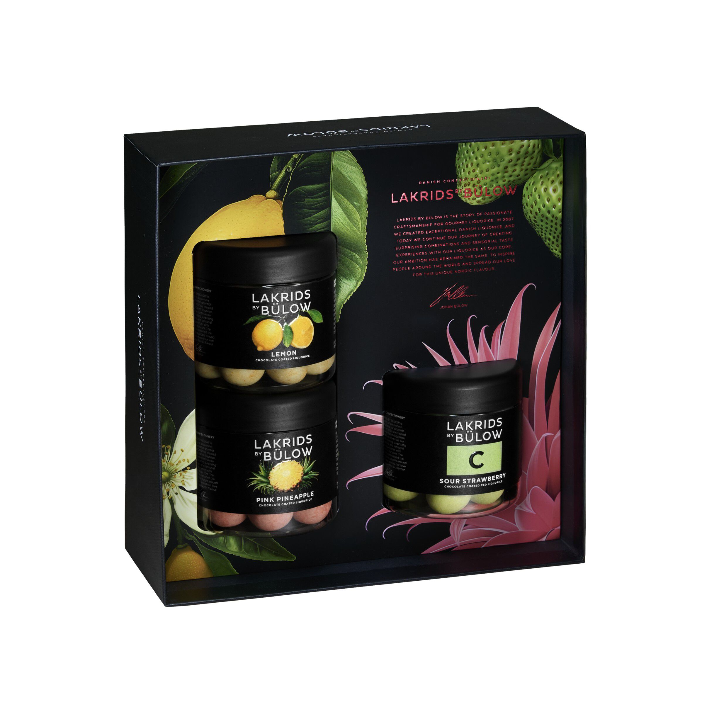 BLACK BOX 3xSMALL (LEMON/PINK PINEAPPLE/SOUR STRAWBERRY)