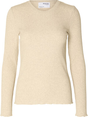 SLFANNA LS CREW NECK TEE S NOOS