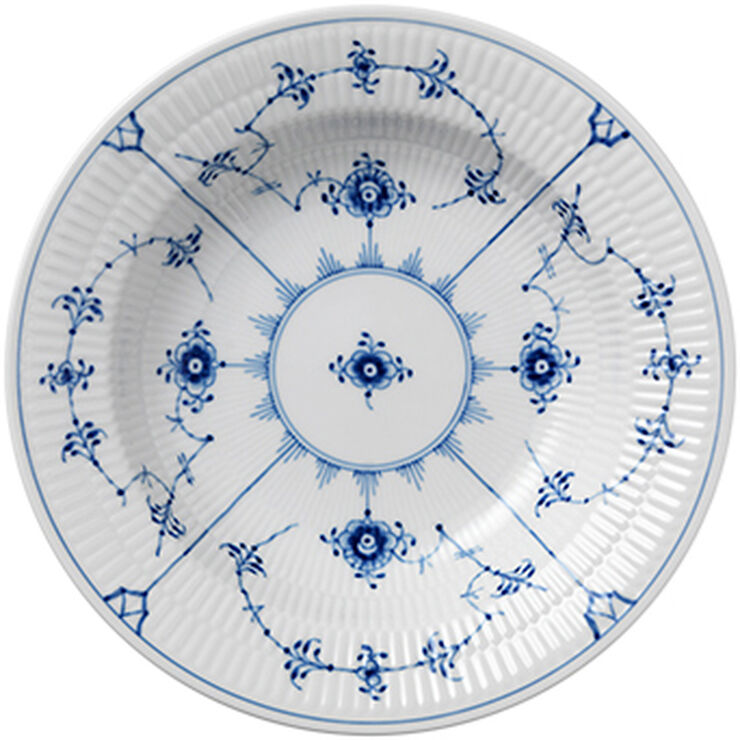 Musselmalet Riflet 21 cm. dyb tallerken