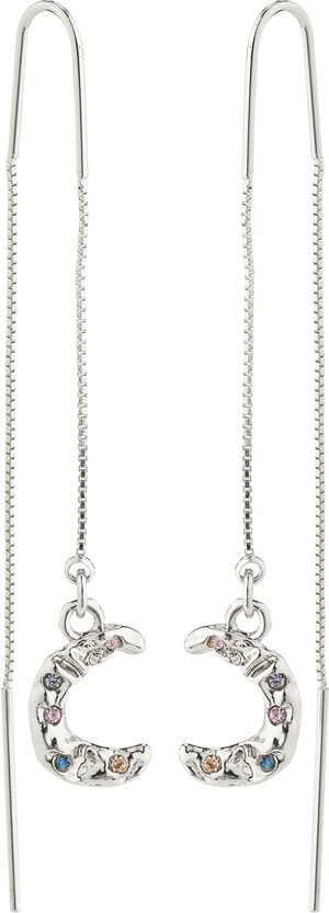 REMY recycled chain earrings silver-plated