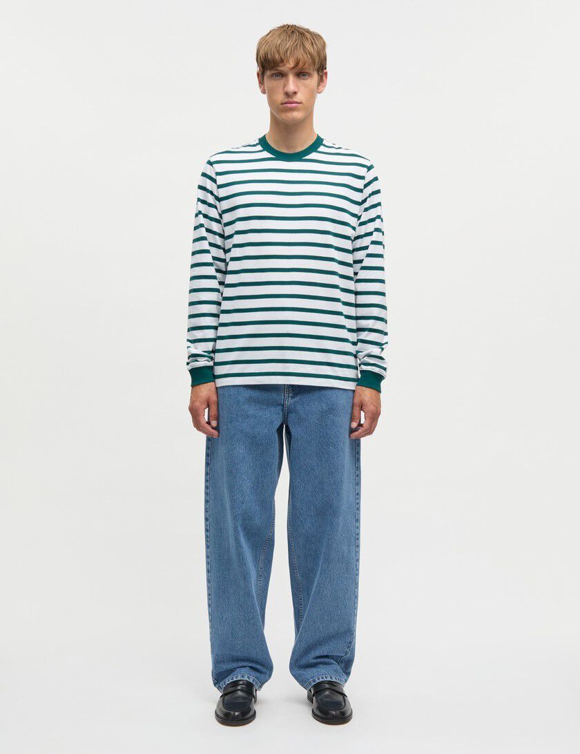 Cotton Jersey Stripe Frode Tee LS