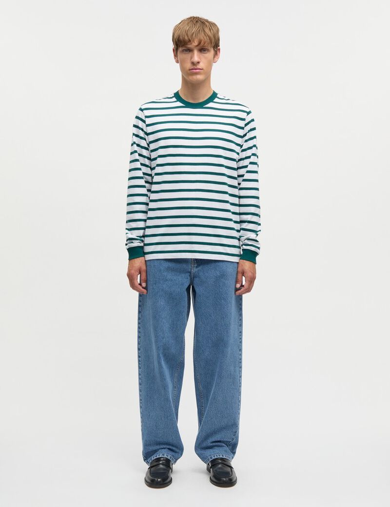 Cotton Jersey Stripe Frode Tee Ls