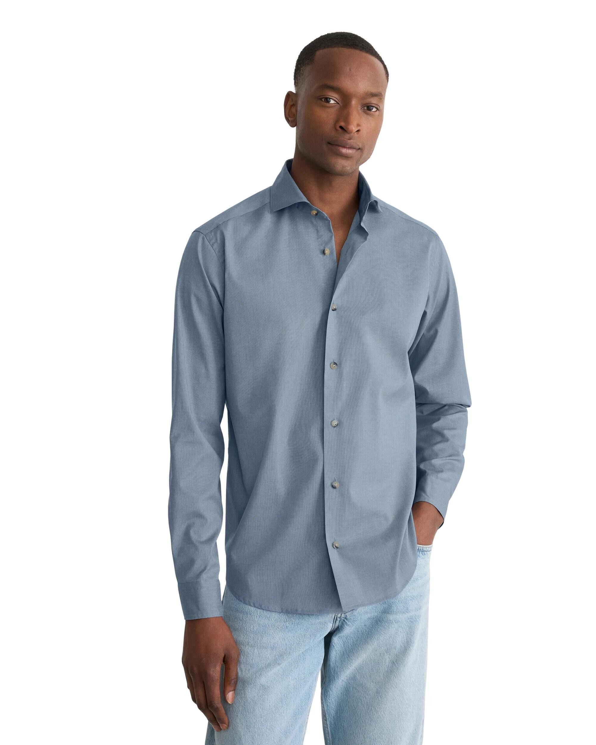 Solid Lighweight Poplin Shirt