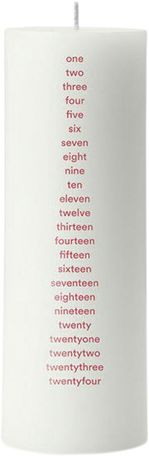 Calendar Candle Round