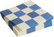 Pattern Napkins-Set of 20 Lunch-Off-white and blues M check