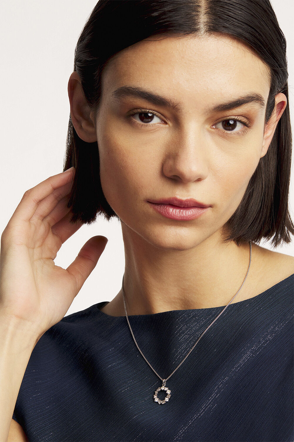 CRESAR Crystal Hoop Pendant