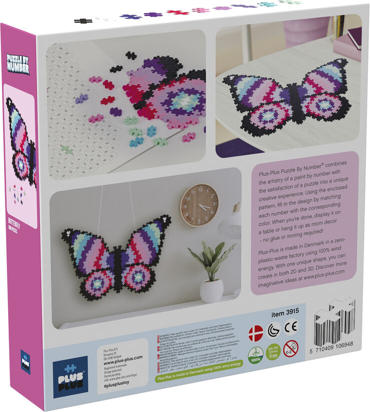 Puzzel by Number Butterfly