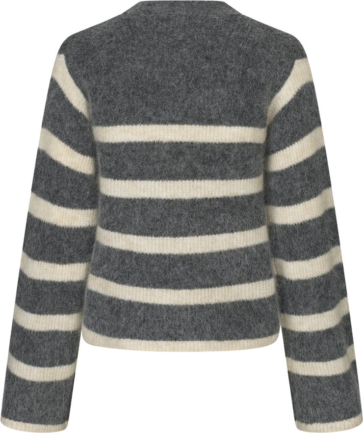 Ovalis Mohair Blend Knit Wide Sleeve Cardigan