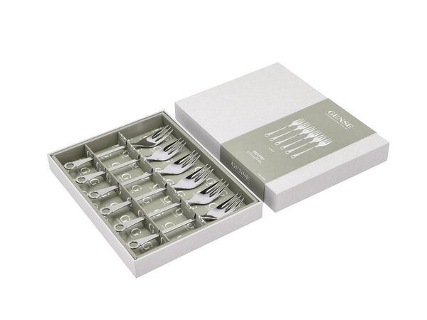 Kagegaffel Pantry 16 cm 6 stk. Mat/Blank stål