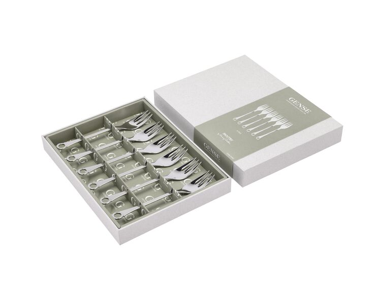 Kagegaffel Pantry 16 cm 6 stk. Mat/Blank stål