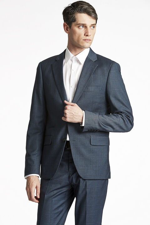 Checked mens suit