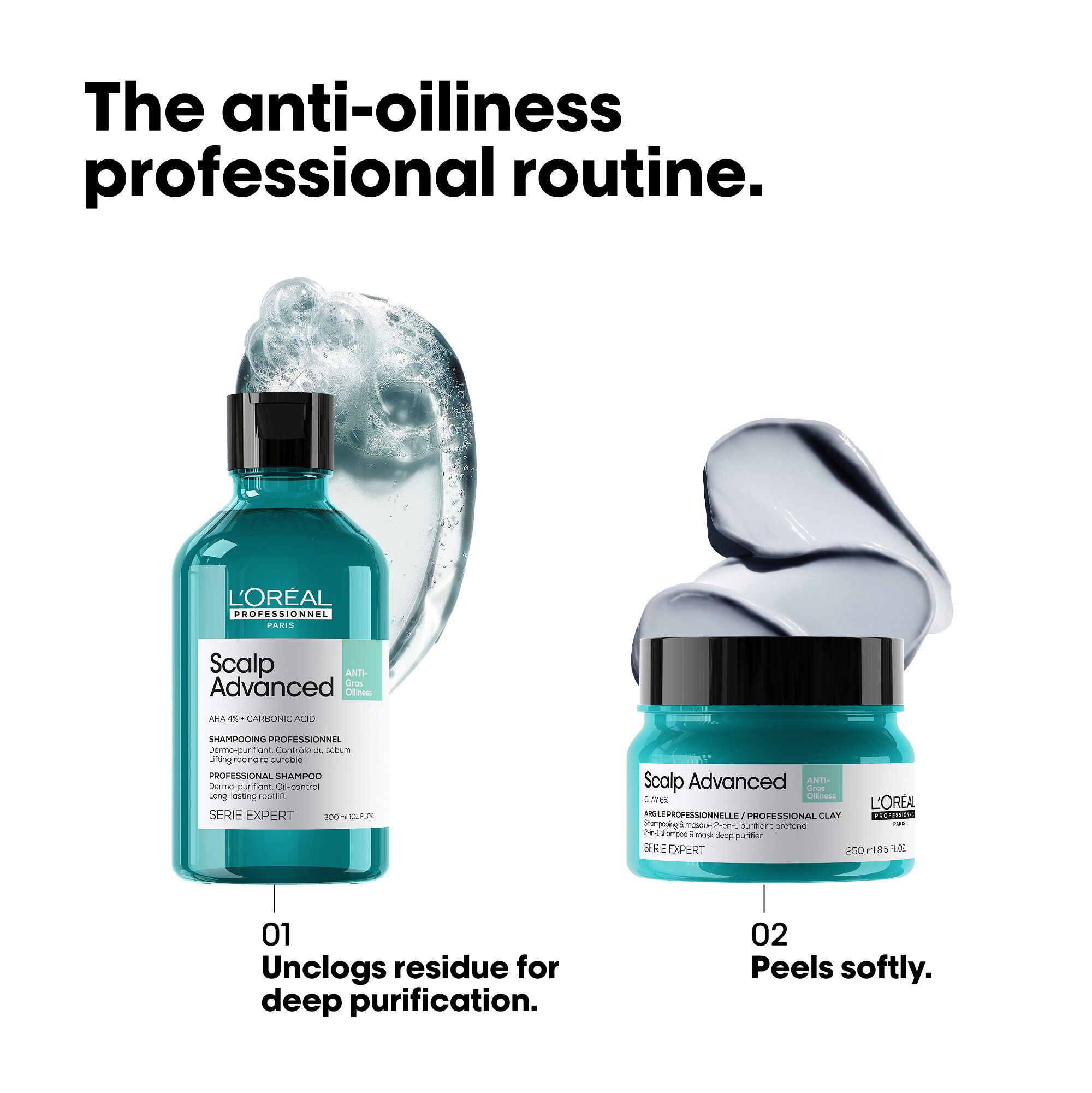 L'Or&eacute;al Professionnel Scalp Advanced Anti-Oiliness Shampoo 300ml