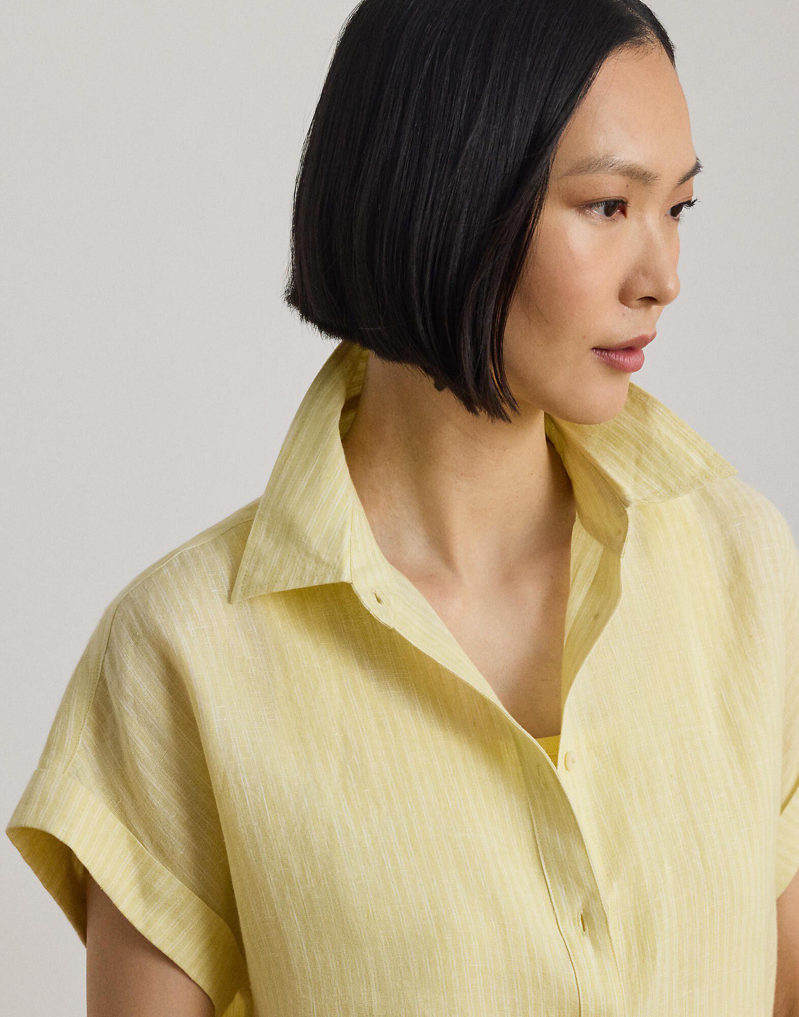 Relaxed Fit Striped Short-Sleeve Shirt