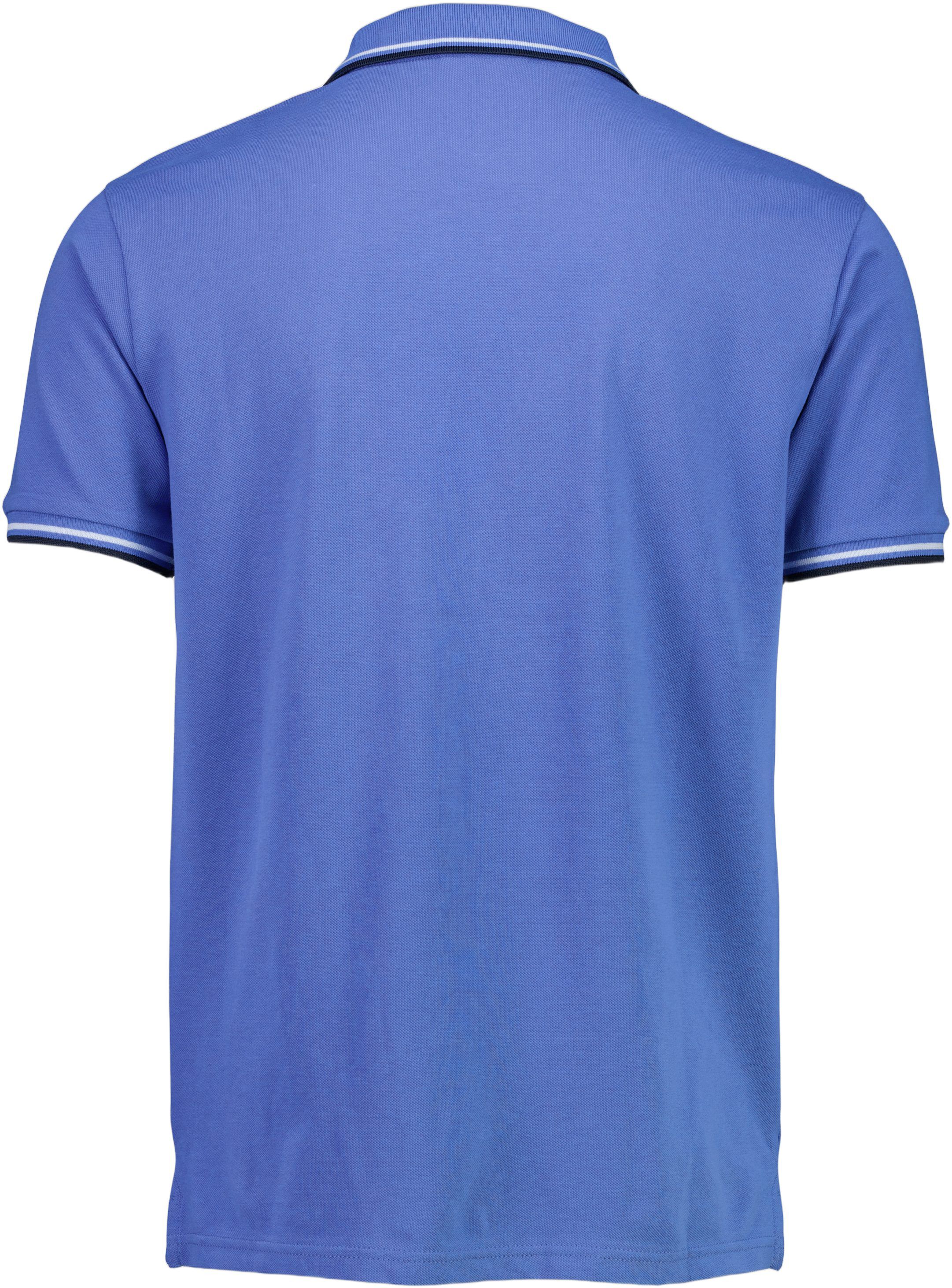 Polo shirt w. contrast piping