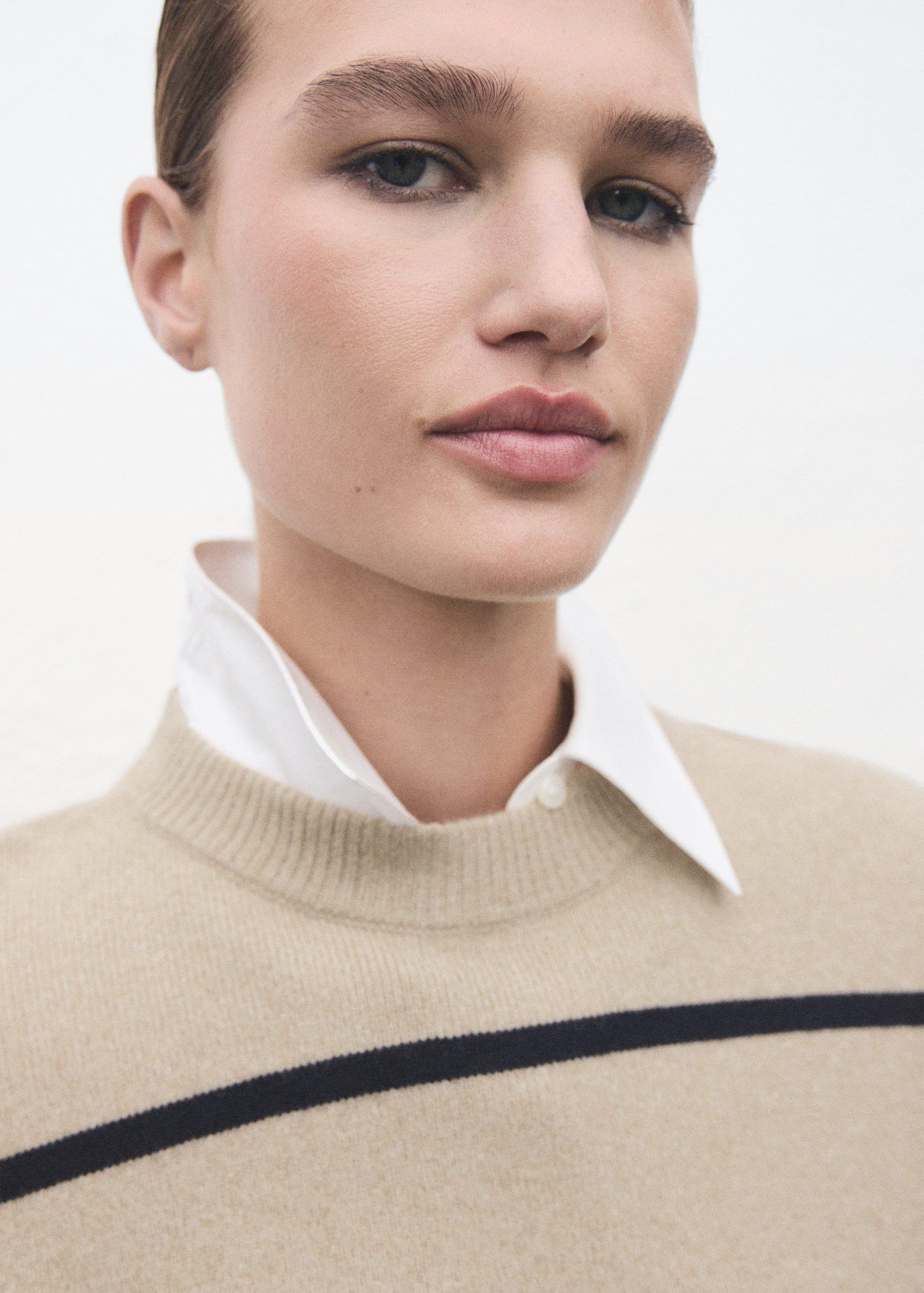 Knit striped sweater