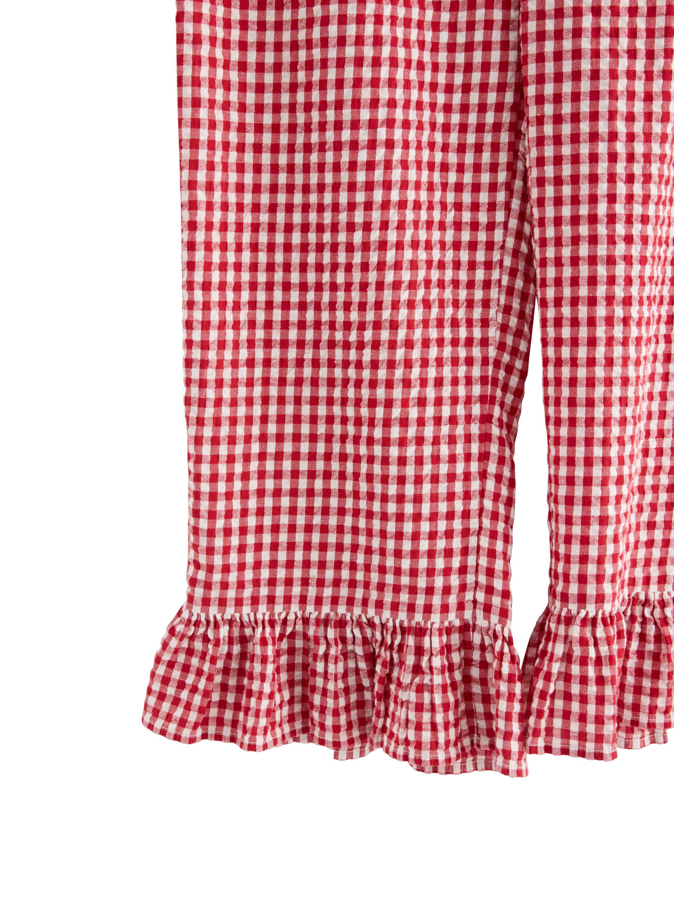 Pyjama trousers in soft seersucker