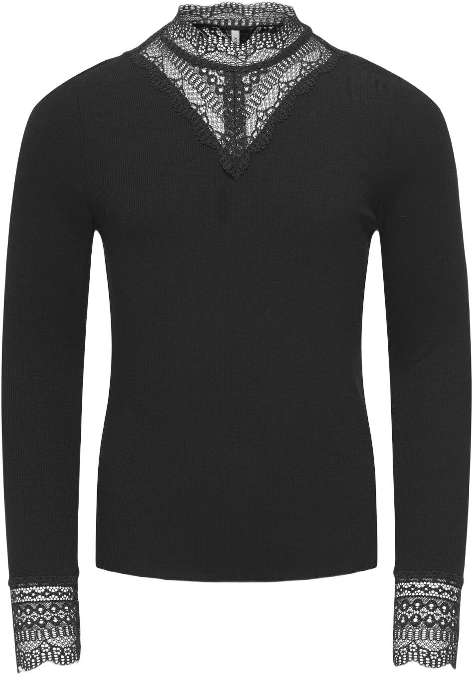 KOGTILDE L/S HIGH NECK LACE TOP CP