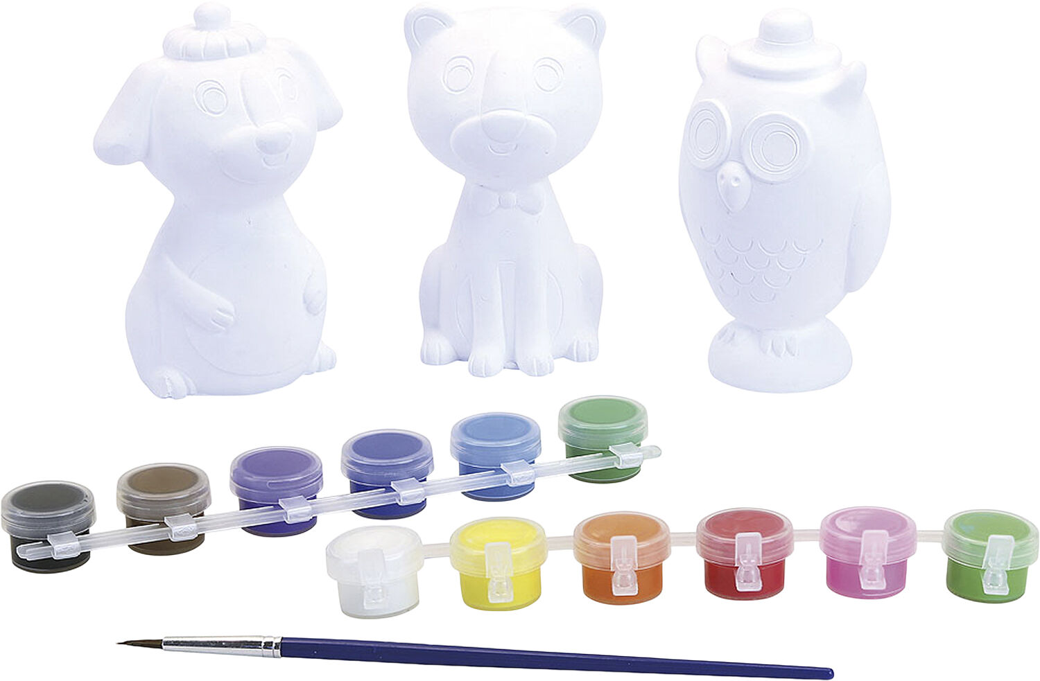 Vilac - Gipsfigurer - Mal dyrene