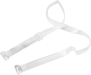 Silicone Bra Straps 1cm - clear - one size