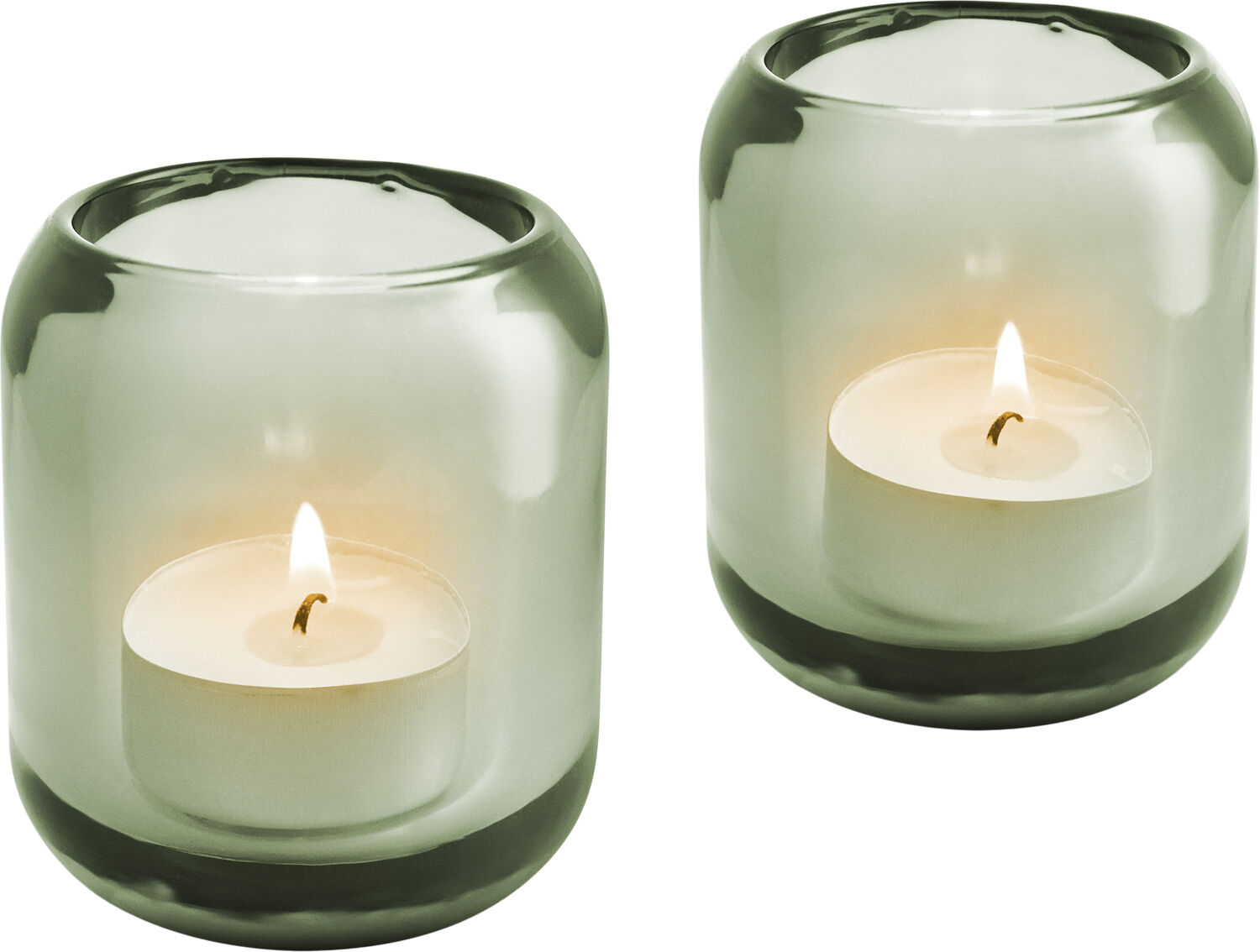 2 Acorn fyrfadsstager Lgreen