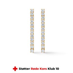 Red Cross Ørestikker - Forgyldt