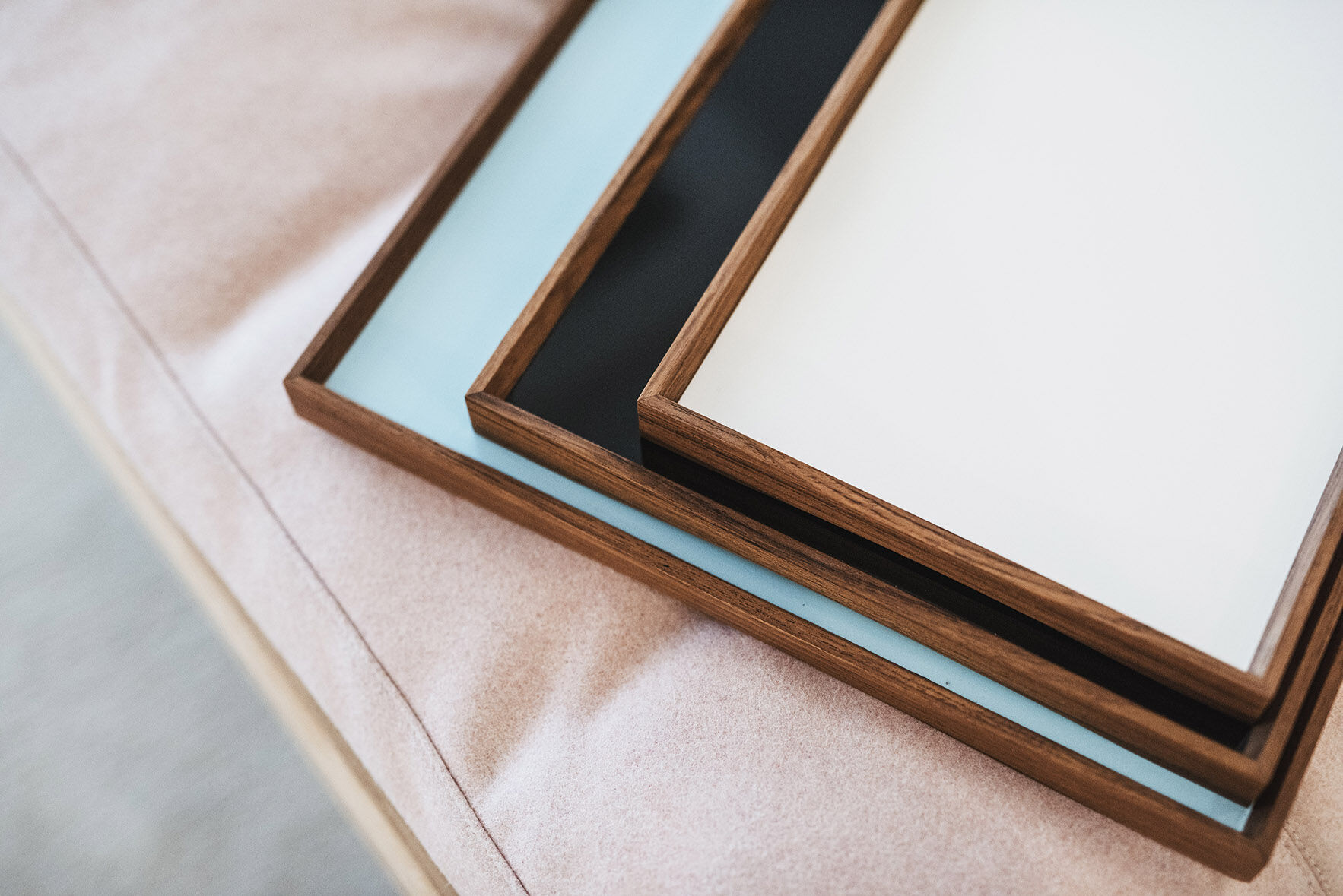 Turning Tray - Small, Black and White