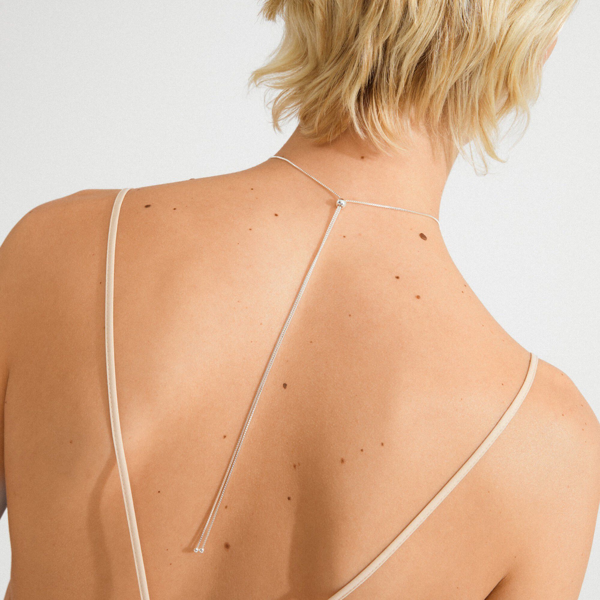 SPARKLE halsk&aelig;de s&oslash;lvbelagt