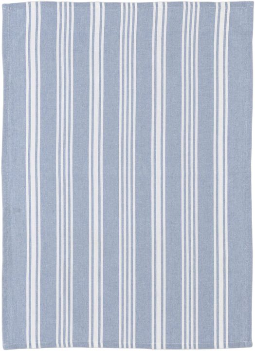 Viskestykke recycle Eco Stripe 70 x 50 cm Dream blue