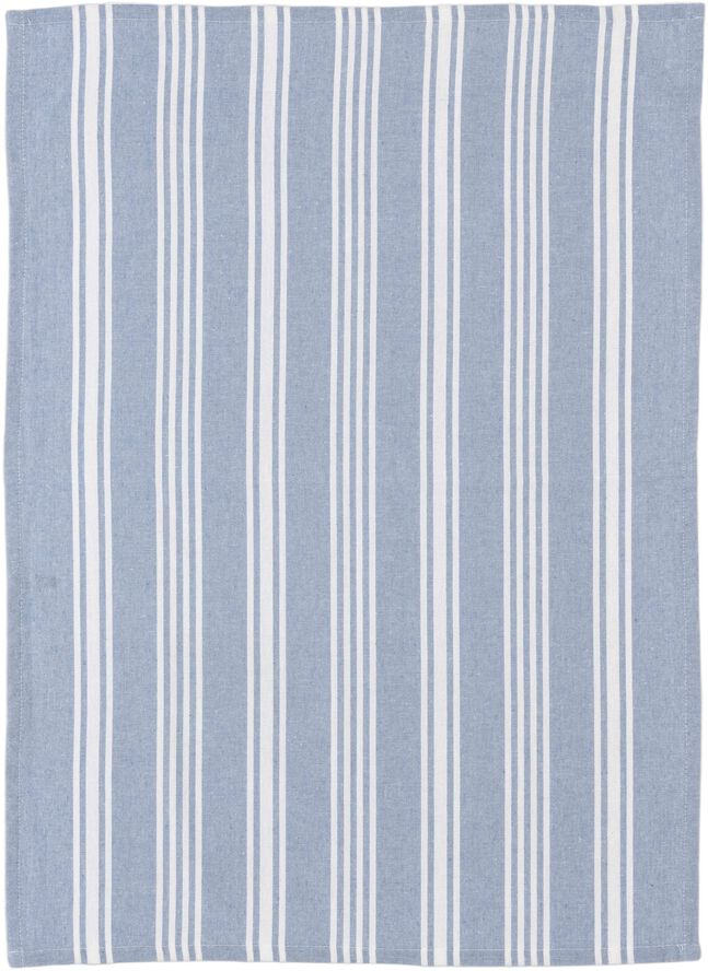 Viskestykke recycle Eco Stripe 70 x 50 cm Dream blue