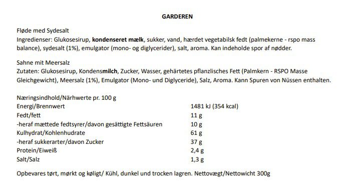 Garderen, Fl&oslash;de med sydesalt Signature