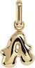 Puffer Letter Charm - A