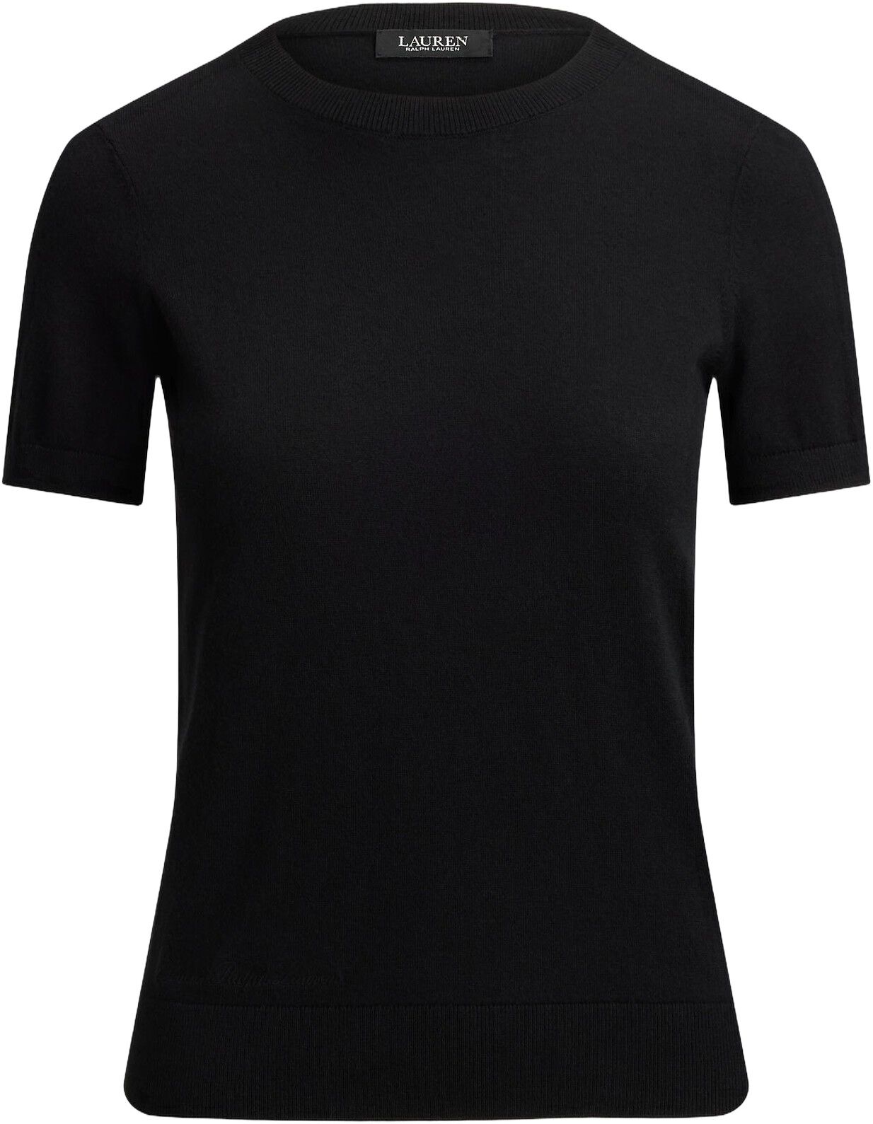 Cotton-Modal Short-Sleeve Sweater