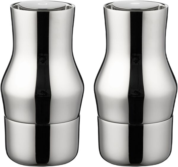 Salt- og peberkværnsæt Dorotea 14 cm Blankt stål