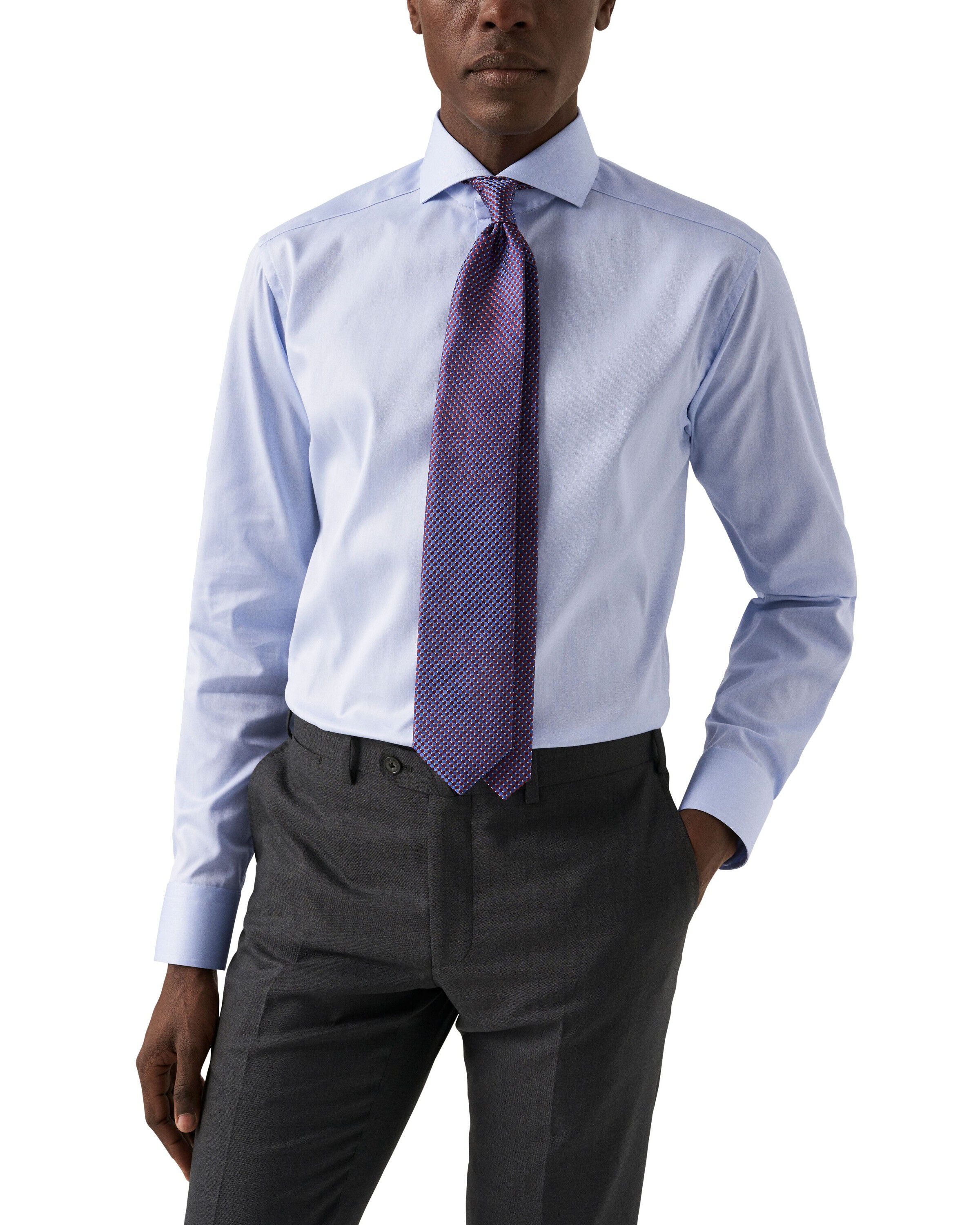 Super Slim Fit Light Blue Signature Twill Shirt