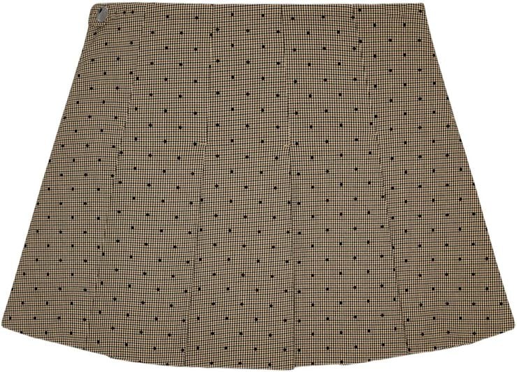 Flock Check Suiting Mini Skirt