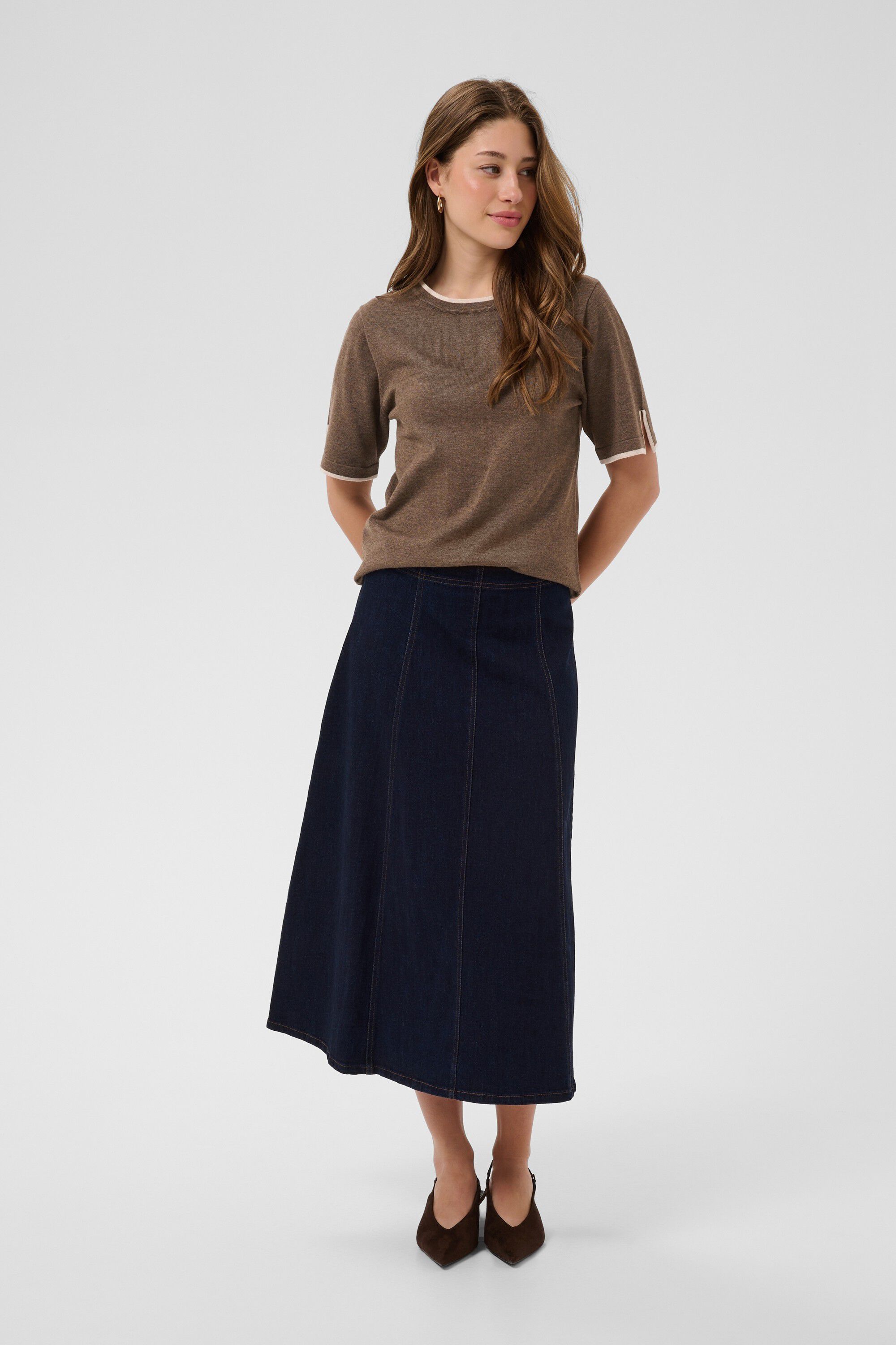 MilaSZ Contrast Stripe SS Pullover