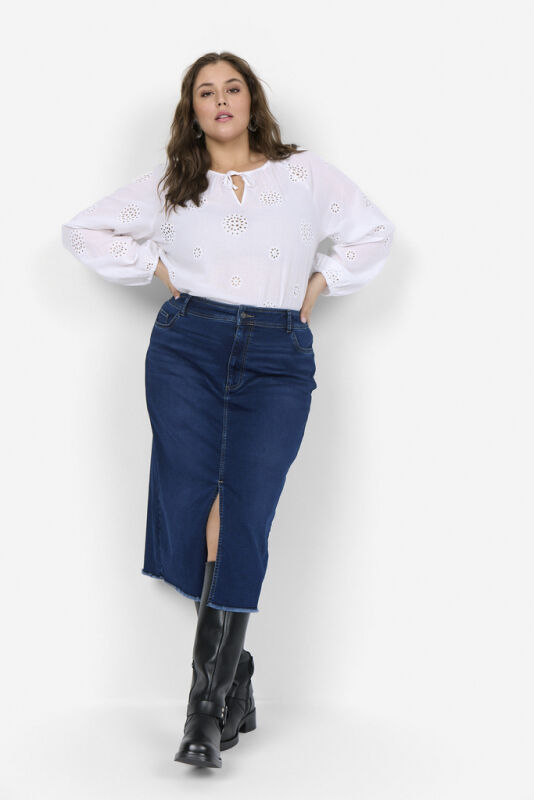 Curvy WA-SUMMER 6 Nederdel M&oslash;rk denim
