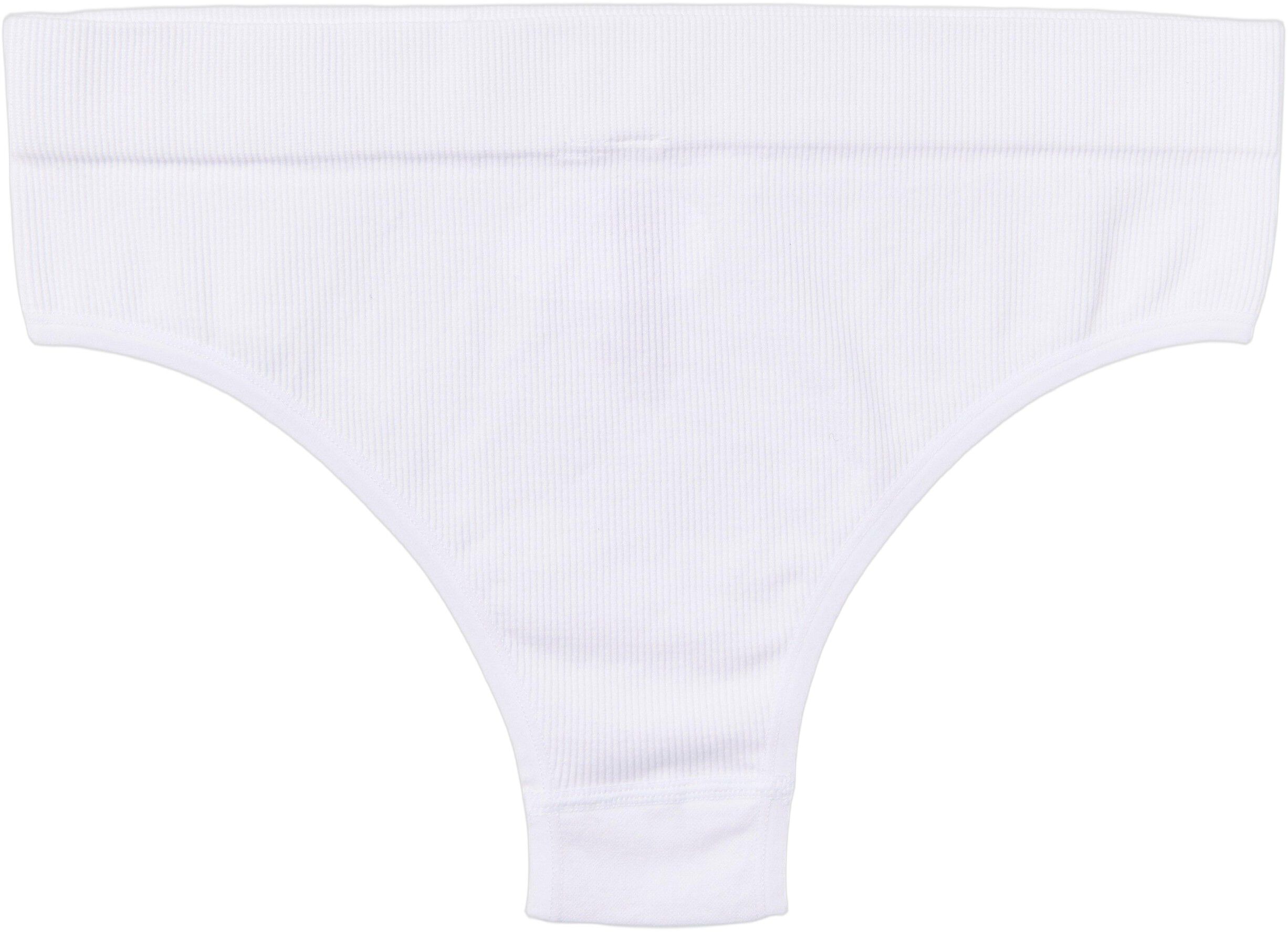 Ribbede brasilianske trusser uden s&oslash;mme med h&oslash;j talje