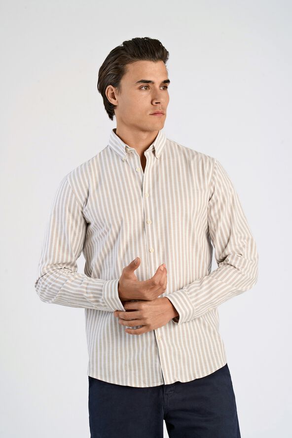 Striped superflex oxford L/S